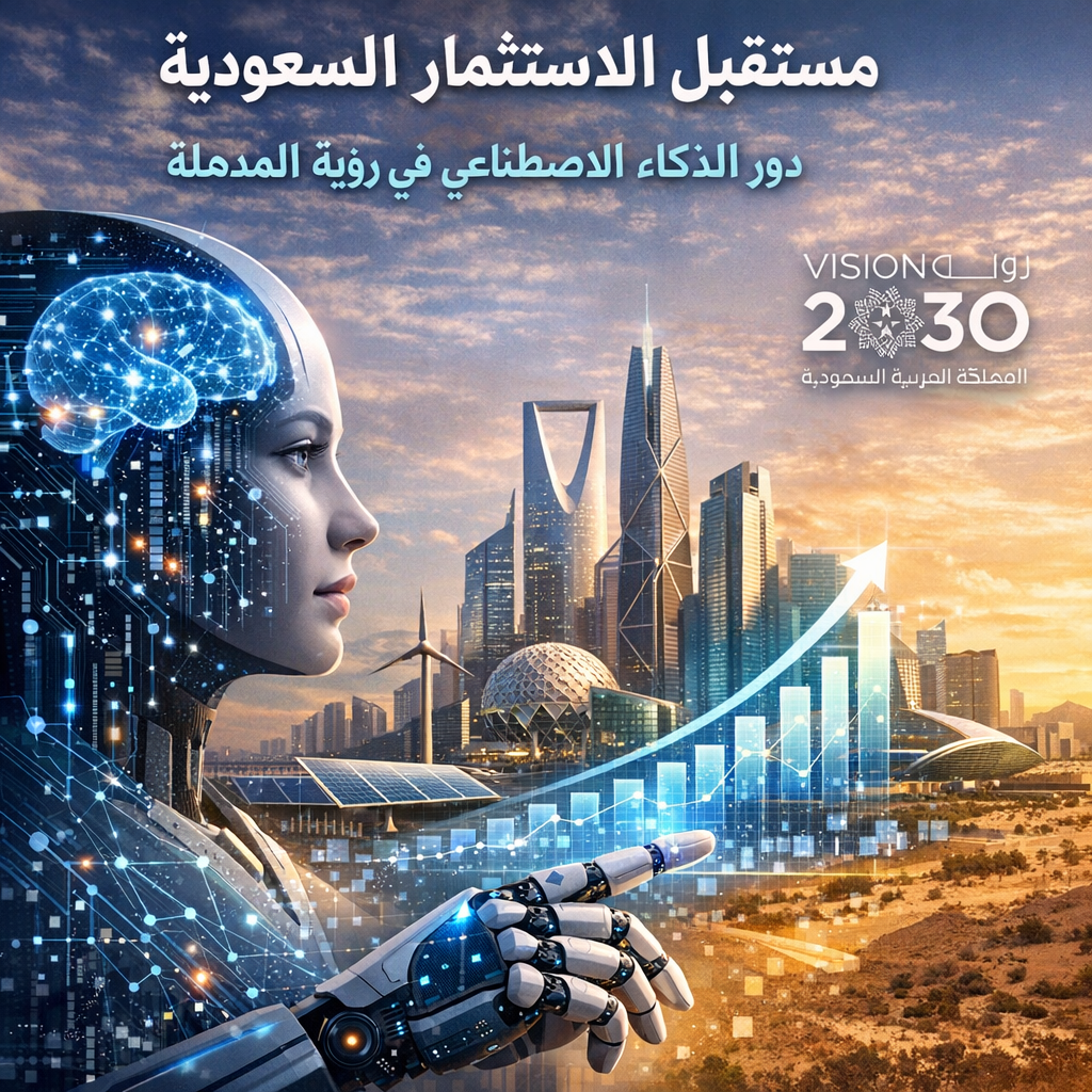Illustration of مستقبل الاستثمار في السعودية: دور الذكاء الاصطناعي في رؤية 2