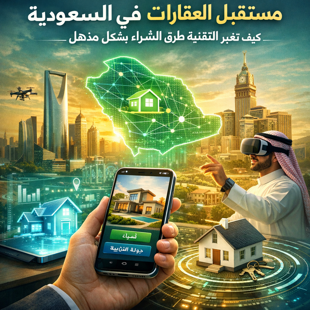 مستقبل العقارات في السعودية: كيف تغير التقنية طرق الشراء بشكل مذهل